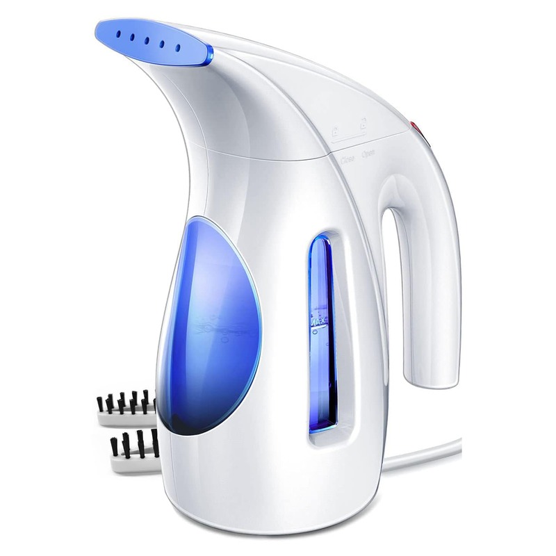 HiLIFE Steamer for Clothes, Portable Handheld Clothing Steamer, 240ml Big Capacity, 700W, Strong Power, Fabric Quick Wrinkle Remover with Brush for Home, Office(ONLY 120V) -Blue