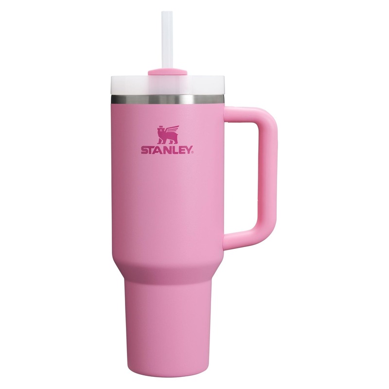 STANLEY Quencher H2.0 Tumbler with Handle and Straw 40 oz | Flowstate 3-Position Lid | Cup Holder Compatible for Travel | Insulated Stainless Steel Cup | BPA-Free | Peony