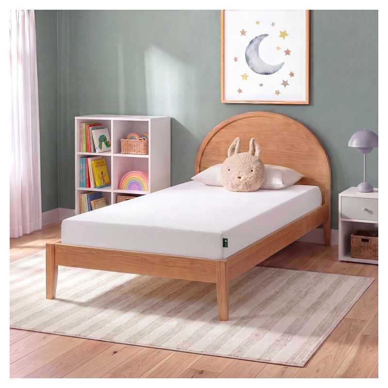 Zinus 5 Inch Twin Green Tea Memory Foam Mattress [New Version], Fiberglass Free, Medium Firm Feel, Zoned Pressure Relief, Certified Safe Foams & Fabric, Mattress in A Box